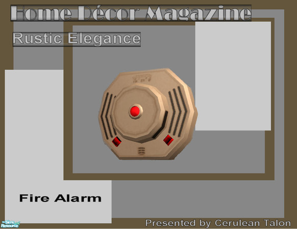 Sims 2 — Rustic Elegance Kitchen & Dining - Fire Alarm by Cerulean Talon — Want something a little above the norm for