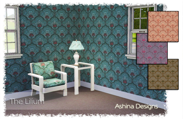 Sims 3 — The Lilium by ashina — Inspired by the beauty of lilies, this pattern works great with clothing as well as