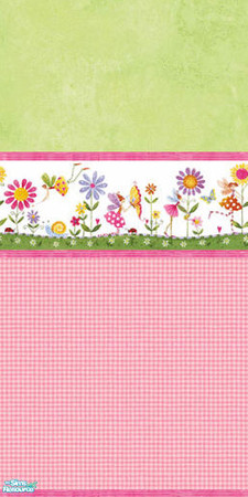 Sims 2 — Faery Dreams - Wallpaper by Mekhi — A girly wallpaper for your simmies ^^ Part of my Faery Dreams Set. Enjoy!