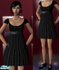 Sims 2 — Black Babydoll Dress by Laur0sie — My first submission, based on a dress I actually own, by Taboo. A cute