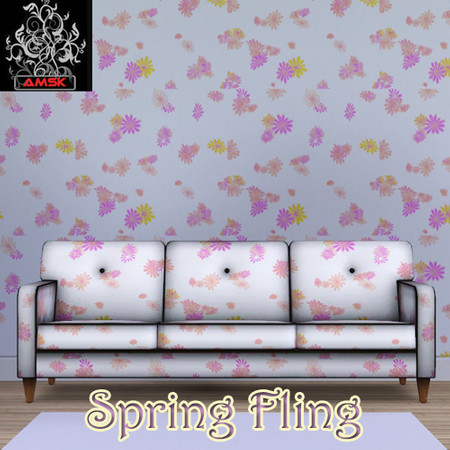 Sims 3 — Spring Fling by amsk — pink white yellow