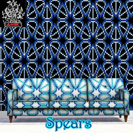Sims 3 — spears by amsk —  black, white, blue
