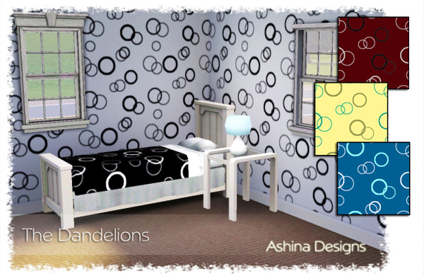 Sims 3 — The Dandelions by ashina — Modern bubbles are perfect for all sorts of decorating! Three recolorable pallettes.