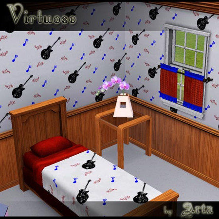 Sims 3 — Virtuoso by Artamishia — Music lovers will be sure to enjoy this pattern.