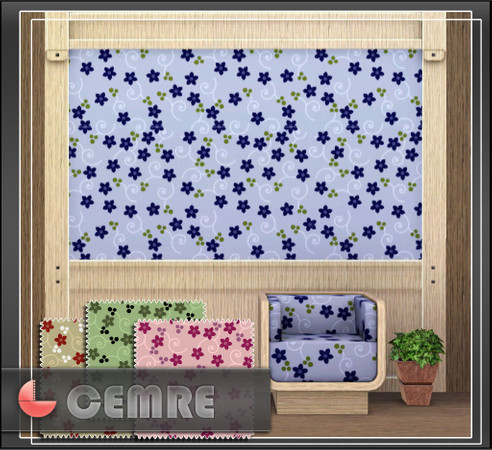 Sims 3 — Floral Design Series #2 by cemre — Floral Fabric to meet all sims apparel, quilting, and home decorating needs.