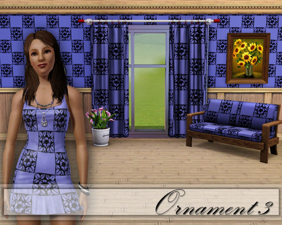 Sims 3 — CD_Ornament 3 by TSR Archive — A design for both clothiing, walls and furniture