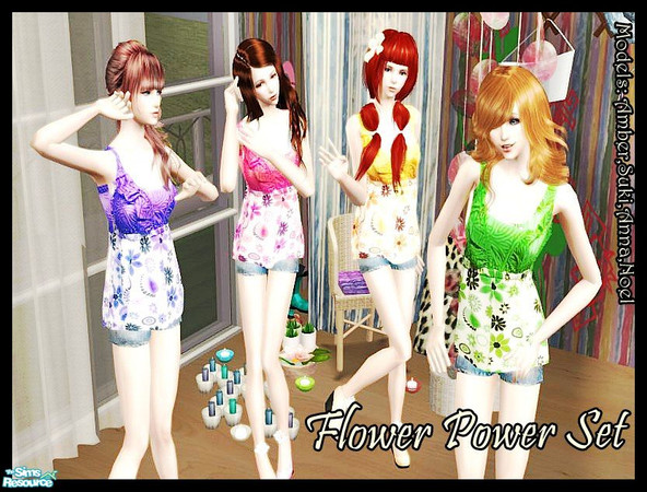 Sims 2 — Flower Set by mcr_eyll — My flower set.. Mesh is not included..