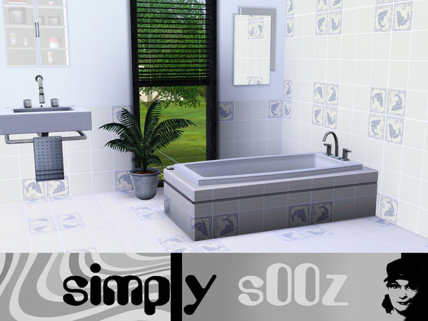 Sims 3 — Dolphin Tile by s00z — Repeating Pattern