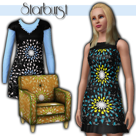 Sims 3 — kipTSR-Starburst by kittyispretty69 — A colorful abstract pattern I designed for your sims clothing and