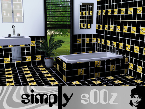 Sims 3 — Crane Tile by s00z — Repeating Pattern