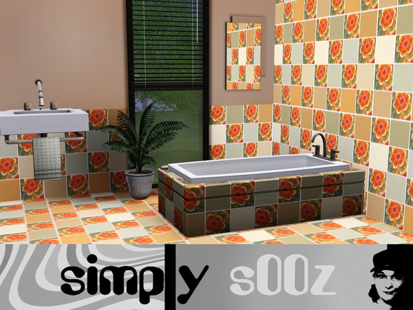 Sims 3 — Funky Tile by s00z — Repeating Pattern