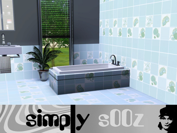 Sims 3 — Seafood Tile by s00z — Repeating Pattern