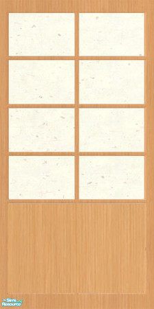 Sims 2 — Birch Shoji Wall by canuckdiva — Rice paper and birch wall influenced by shoji walls in the game. 