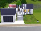 Sims 3 — Modern white house by Herenya — My first attempt on a modern house, be nice :P (the second floor is also in