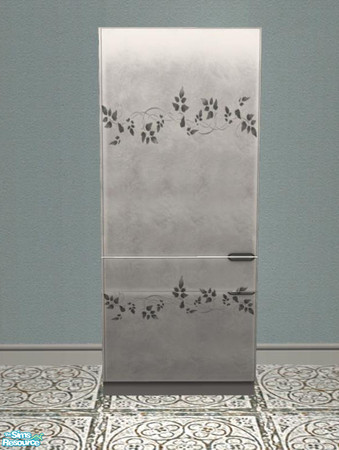 Sims 2 — Kitchen Silver - large Cabinet leaves by ShinoKCR — 