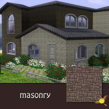 Sims 3 — evi masonry by evi — fully recolorable masonry