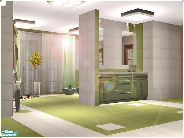 Sims 2 — Green Light by chalka12 — 10 Walls and 7 Floors