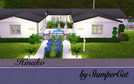 Sims 3 — Hinako by stampercat — Features an atrium with reflecting pool that all the rooms are built around. Two