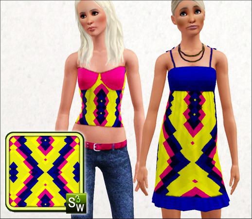 Sims 3 — Psychedelic #2 by slice — Another groovy psychedelic pattern.