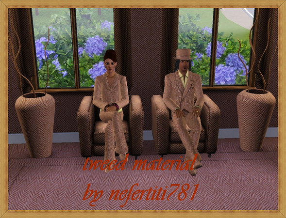 Sims 3 — tweed by nefertiti781 — tweed material. 