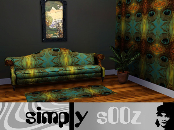 Sims 3 — Peacock by s00z — Repeating Pattern