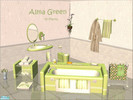Sims 2 — Alma Green by marilu — green Recolor from Set Alma