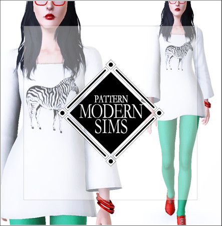 Sims 3 — Zebra by Modern_Sims — by Modern_Sims