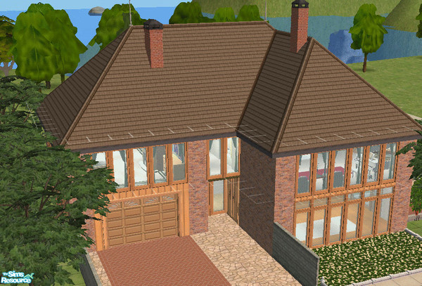 Sims 2 — Modern House by sateejj — A little modern house whith: 2 bathrooms, 2bedrooms [space for 4 bedrooms], Little