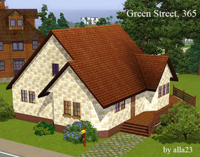 Sims 3 — Green Street, 365 by Semitone — Green Street, 365 - starter home.