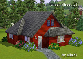 Sims 3 — Green_Street_21 by Semitone — Starter Home