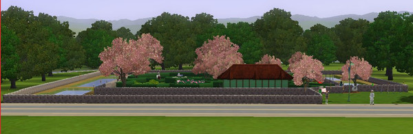 Sims 3 — Cherry Tree Park V5 by _Simmiller — Cherry Tree Park. A place to picnic, play on the swings, do a little