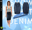 Sims 3 — TSR Jeans Skirt by Thomas|TSR — A comfortable yet classy looking jeans skirt, looks perfect along with a pair of