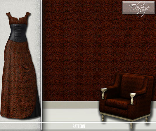 Sims 3 — Damask 001 - Pattern by ekinege — This is pattern curled.