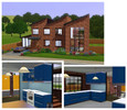 Sims 3 — Converted Living 2 by Joe2007 — Another converted warehouse with glass extension and mezzanine bedroom. Spacious