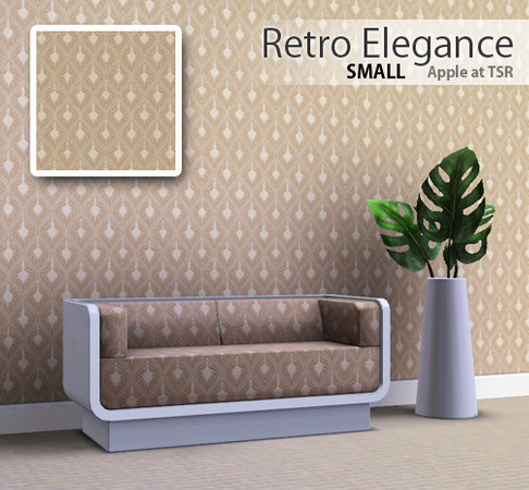 Sims 3 — Retro Elegance - Organic Shades (Small) by AppleFall — It's a hand drawn custom pattern for the Sims 3, it's