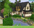 Sims 3 — The Writer's Cottage by shtinky — This romantic beauty has stood tall on the wind-swept cliffs for a century. It