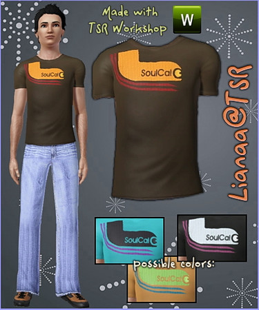 Sims 3 — Lianaa TSR MenShirt 009 by Lianaa — Men Shirt 009 - SoulCal Shirt for men, available for ya and adult. 3