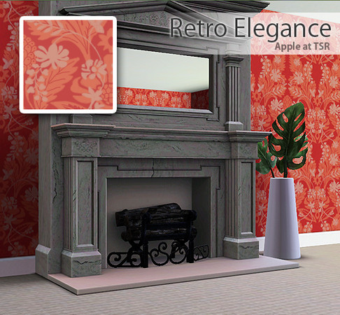 Sims 3 — Retro Elegance - Fancy Fowering by TSR Archive — I thought I'd experiment with overlaying two different fancy