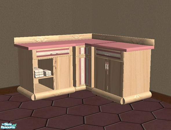 Sims 2 — Canterbury Kitchen - Rosey - counters by ead425 — 