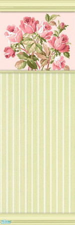 Sims 2 — ira Oala Rose - Wallpaper Striped by Eisbaerbonzo — Pale striped wallpaper to match my Mira Oala Rose teen room