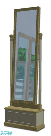 Sims 2 — Beach House Floor Mirror Mesh by simtomatic — 