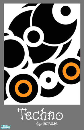 Sims 2 — Techno 05 by undefinedmuse — original designs. Recolor of \"Grilled Cheese\". NIGHTLIFE required. 