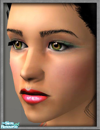 Sims 2 — Green \'n\' red by katelys — Soft eyeshadow in six different color combinations. Available for teens to elder.
