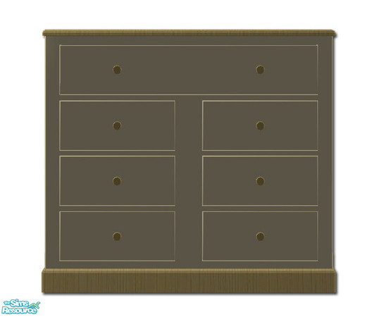 Sims 2 — Beach House Bedroom Dresser Mesh by simtomatic — 