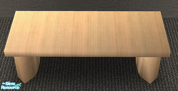 Sims 2 — Chunky living tulipwood recolour -  Coffee Table by H3wwy — A recolour of my Chunky living set in tulipwood to