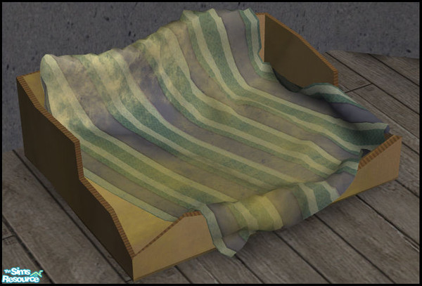 Sims 2 — Pet Box - Blue Stripped Blanket by sim_man123 — Blue stripped Blanket recolor of my Pet Box.