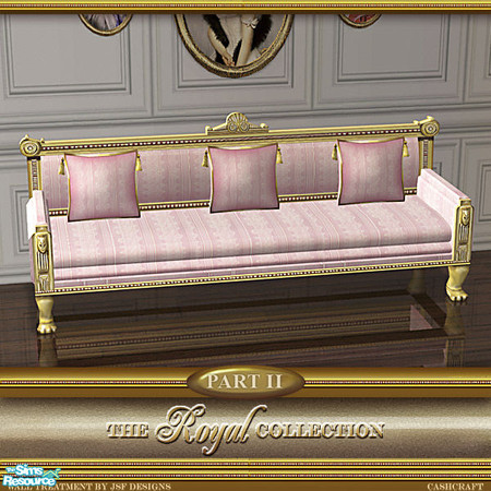 Sims 2 — Royal Collection Canopy Bed - Sofa Pink Recol by Cashcraft — Part II - Royal Canopy Bed is 2 mesh files, bed