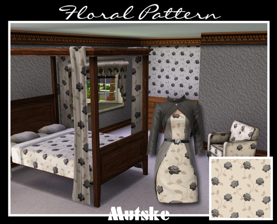 Sims 3 — Floral Pattern 14 by Mutske — More floral pattern