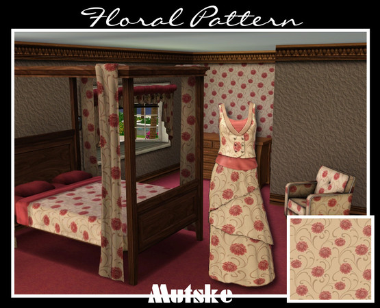 Sims 3 — Floral Pattern 15 by Mutske — Floral, Floral...... and Floral