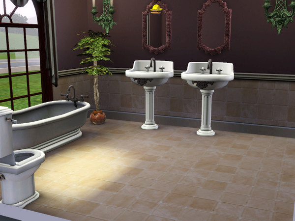 Sims 3 — CB warm limestone squares by CowBelle — warm limestone squares